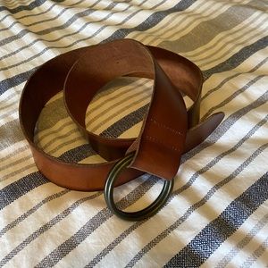 Leather belt